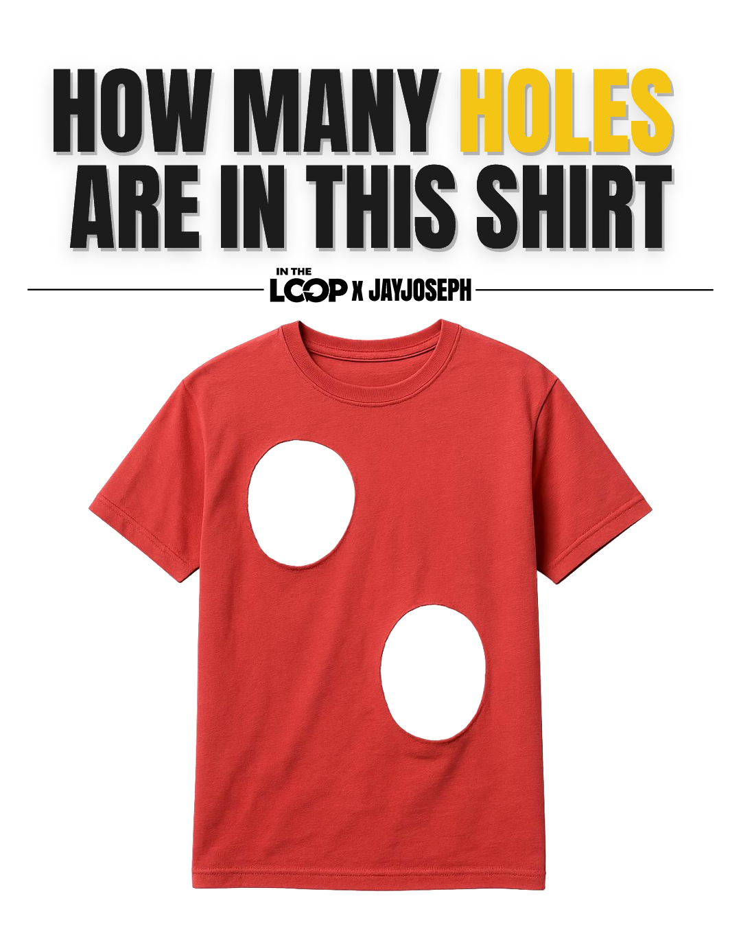 How many holes are in this shirt